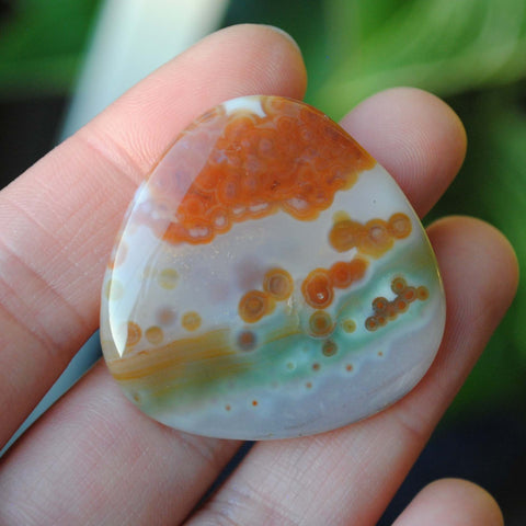 35mm trillion Ocean Jasper cabochon