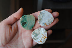 35mm trillion Ocean Jasper cabochons (Lot ddd)