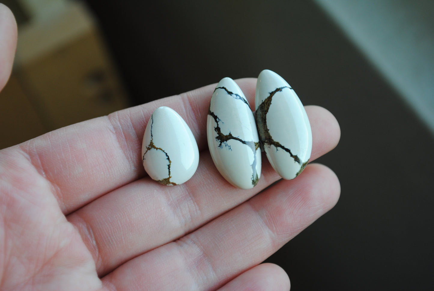 Ivory Creek variscite cabochons