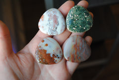 35mm trillion Ocean Jasper cabochons (Lot fff)