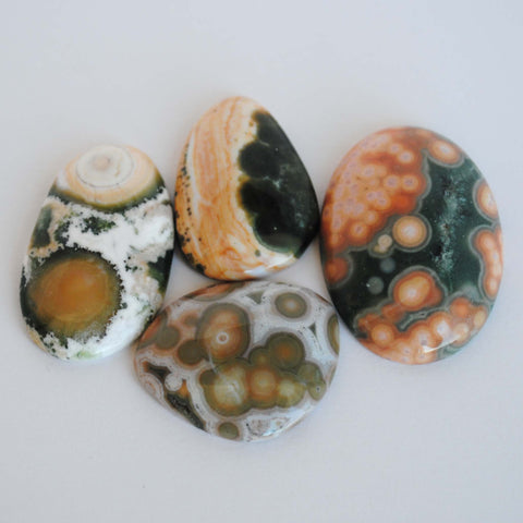 Ocean Jasper freeform cabochons (Lot B)