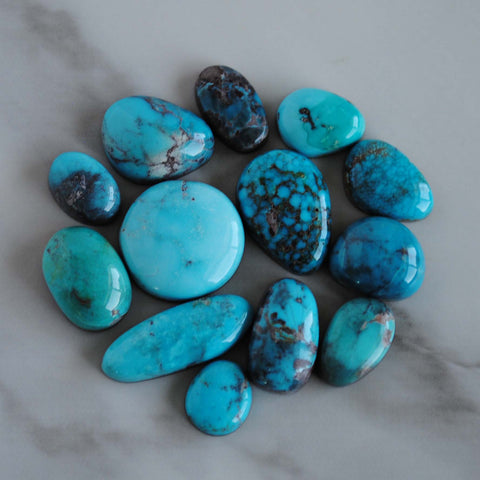 Bisbee turquoise cabochons