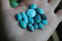 Bisbee turquoise cabochons