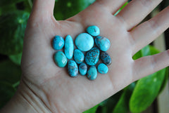Bisbee turquoise cabochons