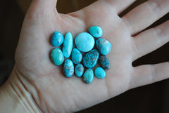 Bisbee turquoise cabochons