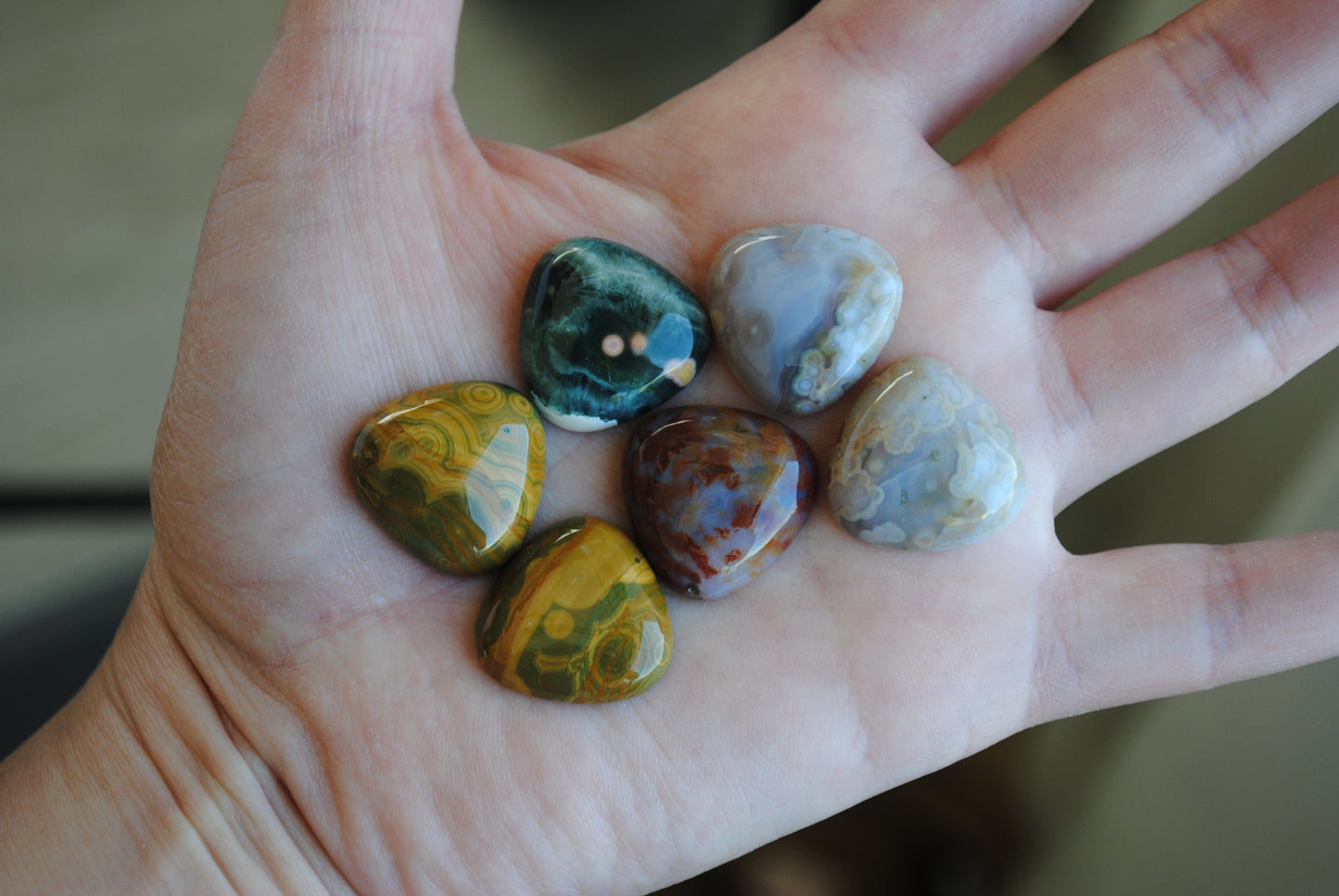 20mm trillion Ocean Jasper cabochons