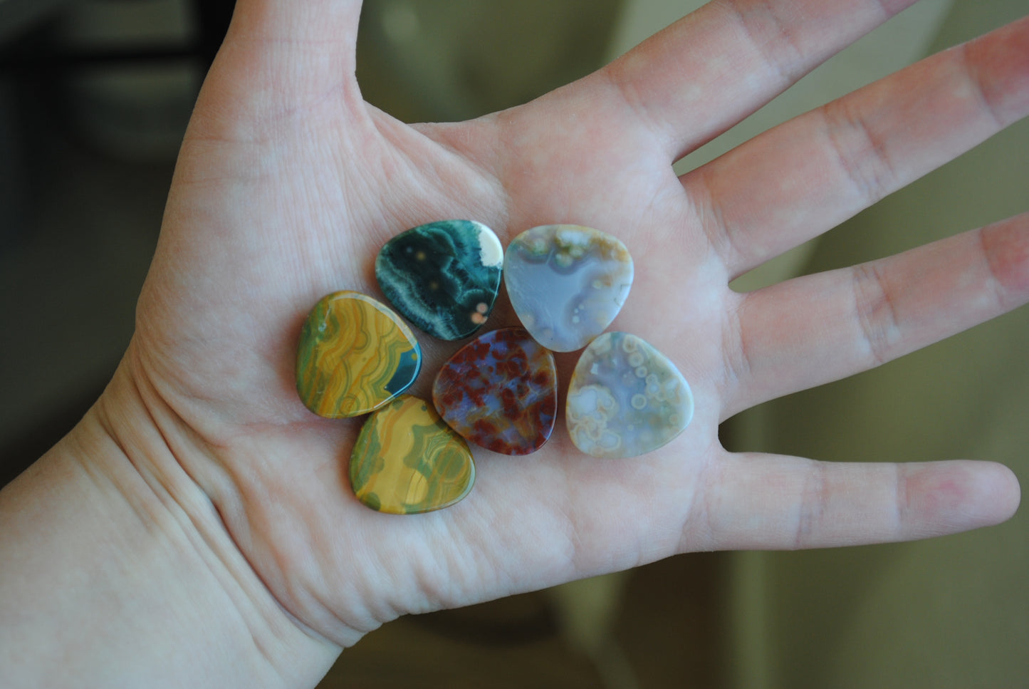 20mm trillion Ocean Jasper cabochons