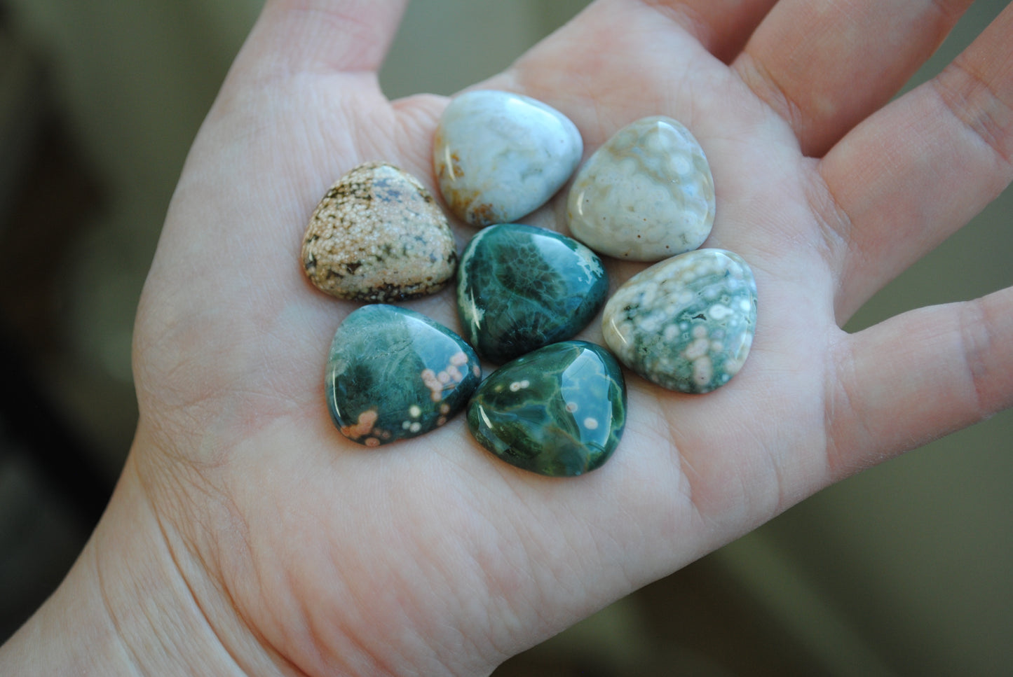 20mm trillion Ocean Jasper cabochons
