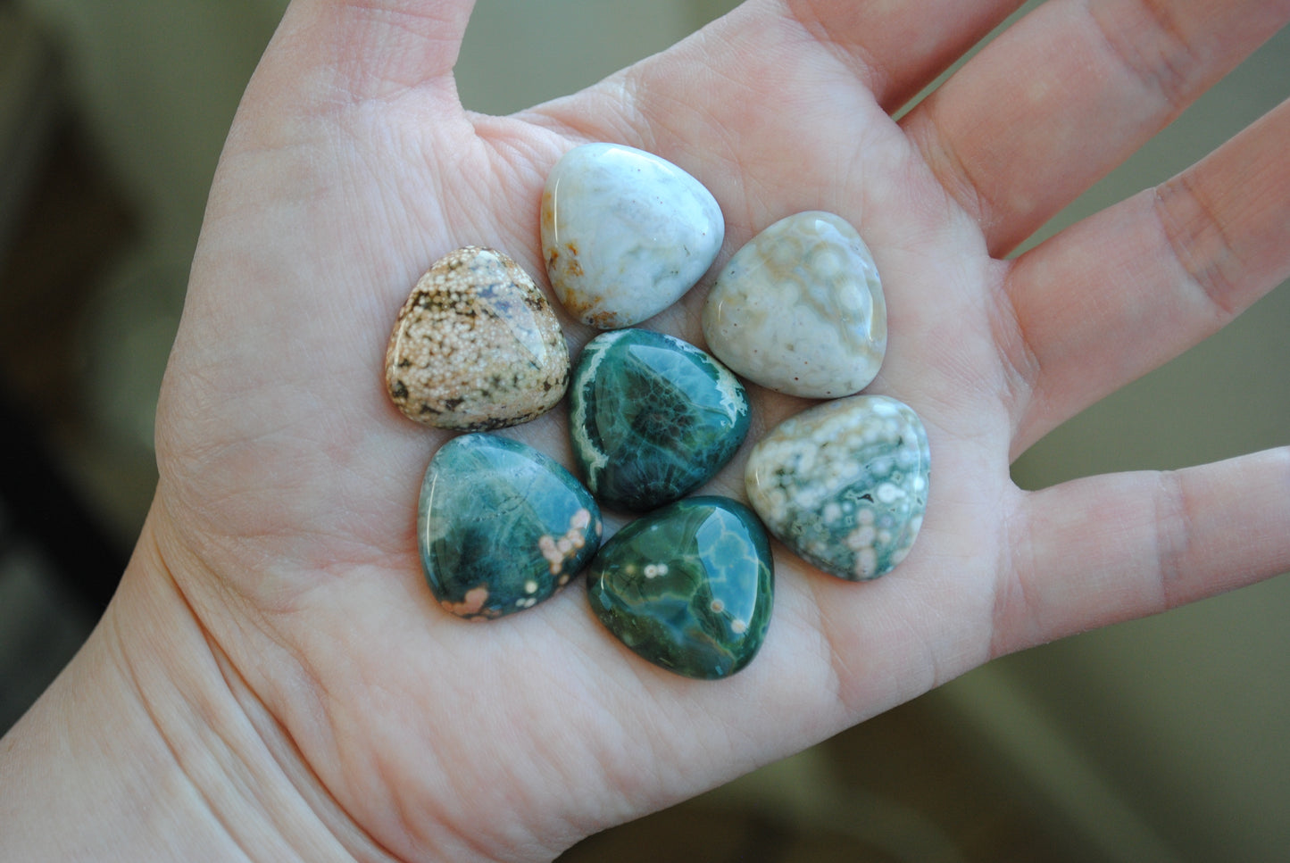 20mm trillion Ocean Jasper cabochons