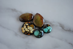 Hubei turquoise cabochons