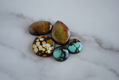 Hubei turquoise cabochons