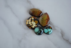 Hubei turquoise cabochons