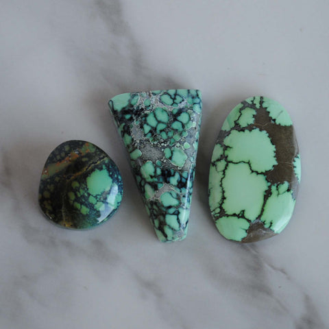 Variscite cabochons