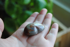 Jasper heart palm stone