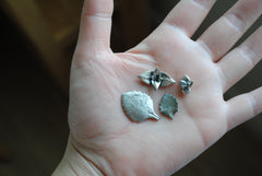 Sterling silver succulent castings (Lot A)