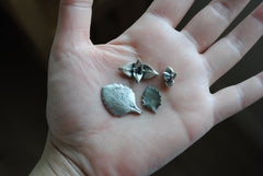 Sterling silver succulent castings (Lot A)