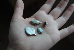 Sterling silver succulent castings (Lot A)