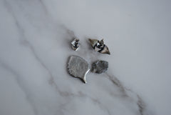 Sterling silver succulent castings (Lot A)
