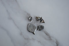 Sterling silver succulent castings (Lot A)