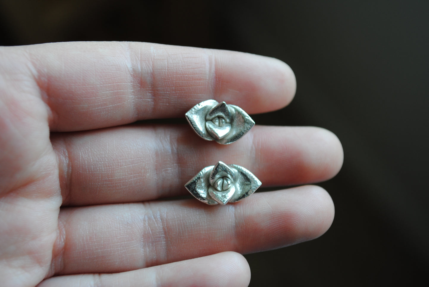 Sterling silver succulent castings (Lot B)