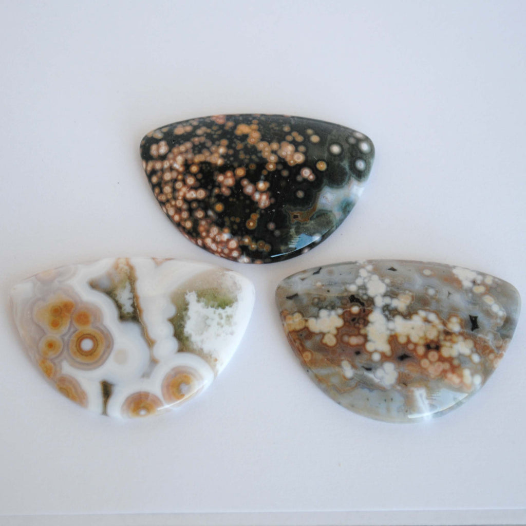 31x45mm Ocean Jasper cabochons (Lot A)