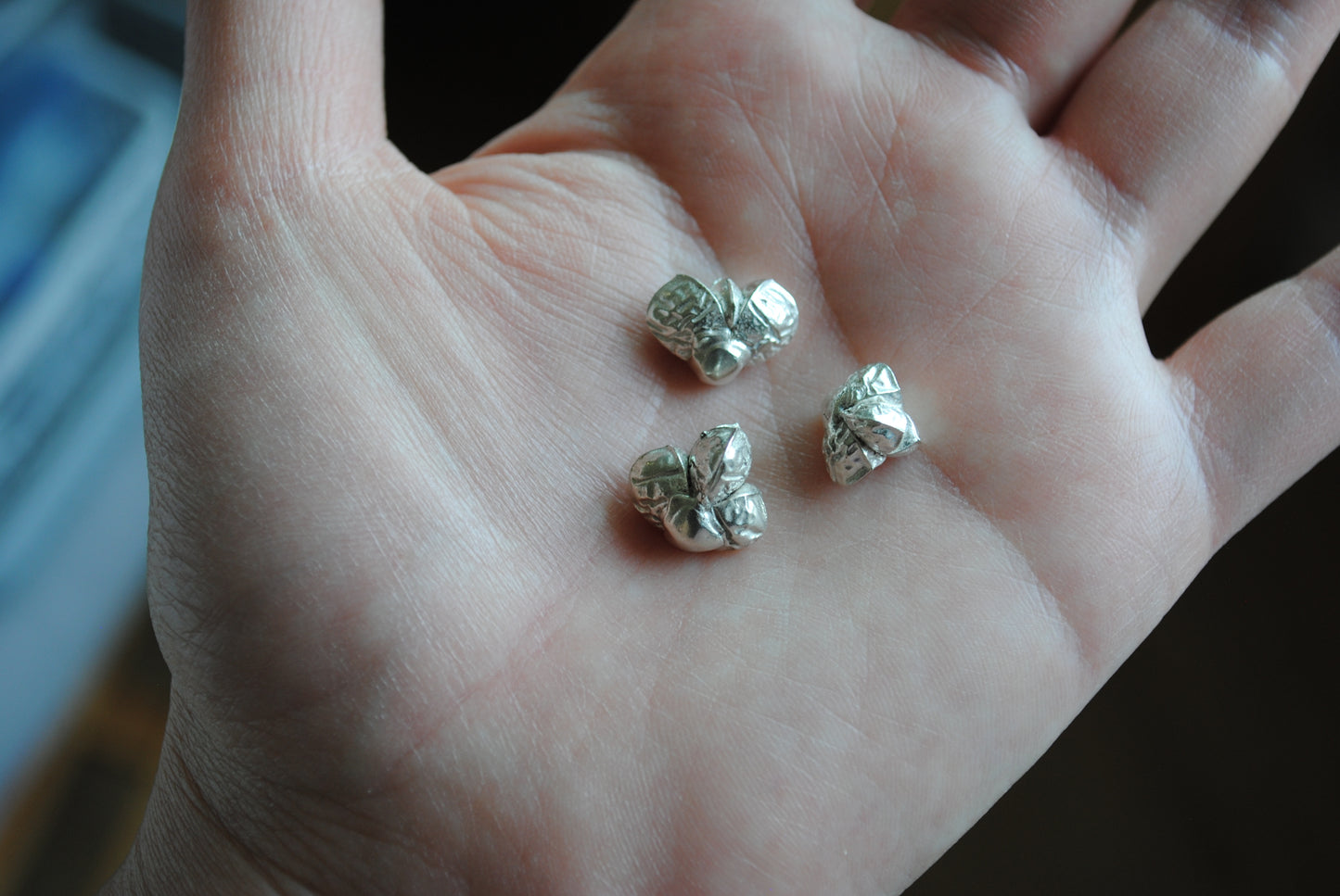 Sterling silver succulent castings (Lot C)