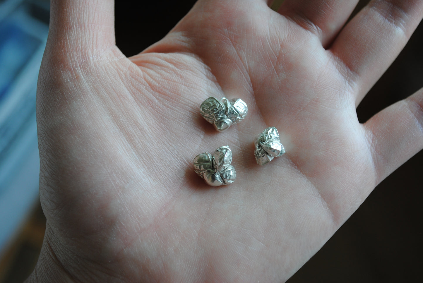 Sterling silver succulent castings (Lot C)