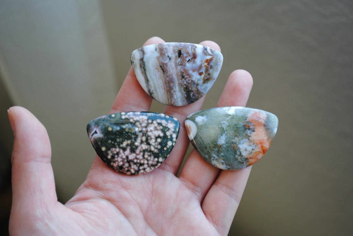 31x45mm Ocean Jasper cabochons (Lot B)