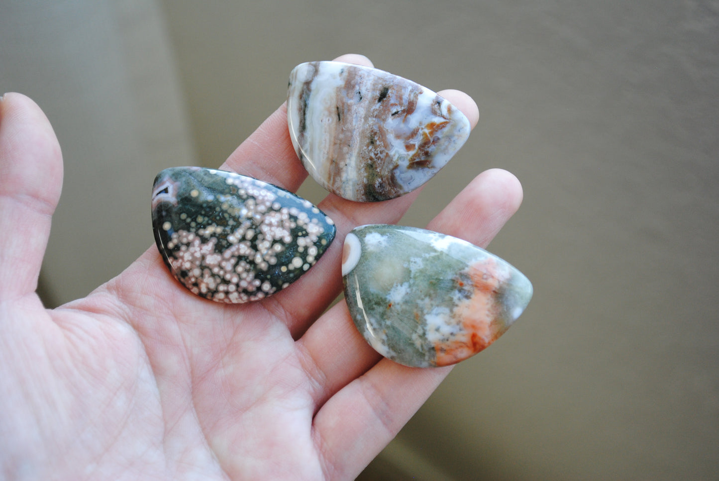 31x45mm Ocean Jasper cabochons (Lot B)
