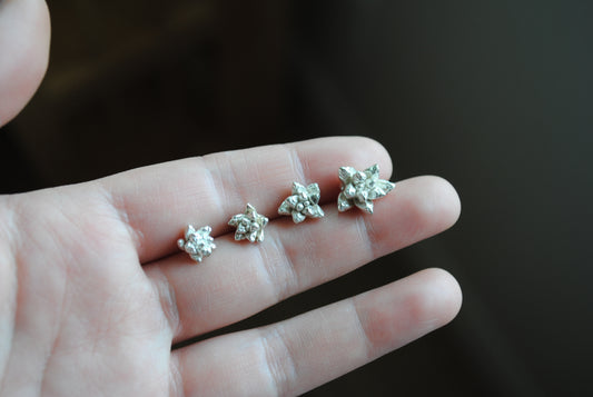 Sterling silver succulent castings (Lot E)
