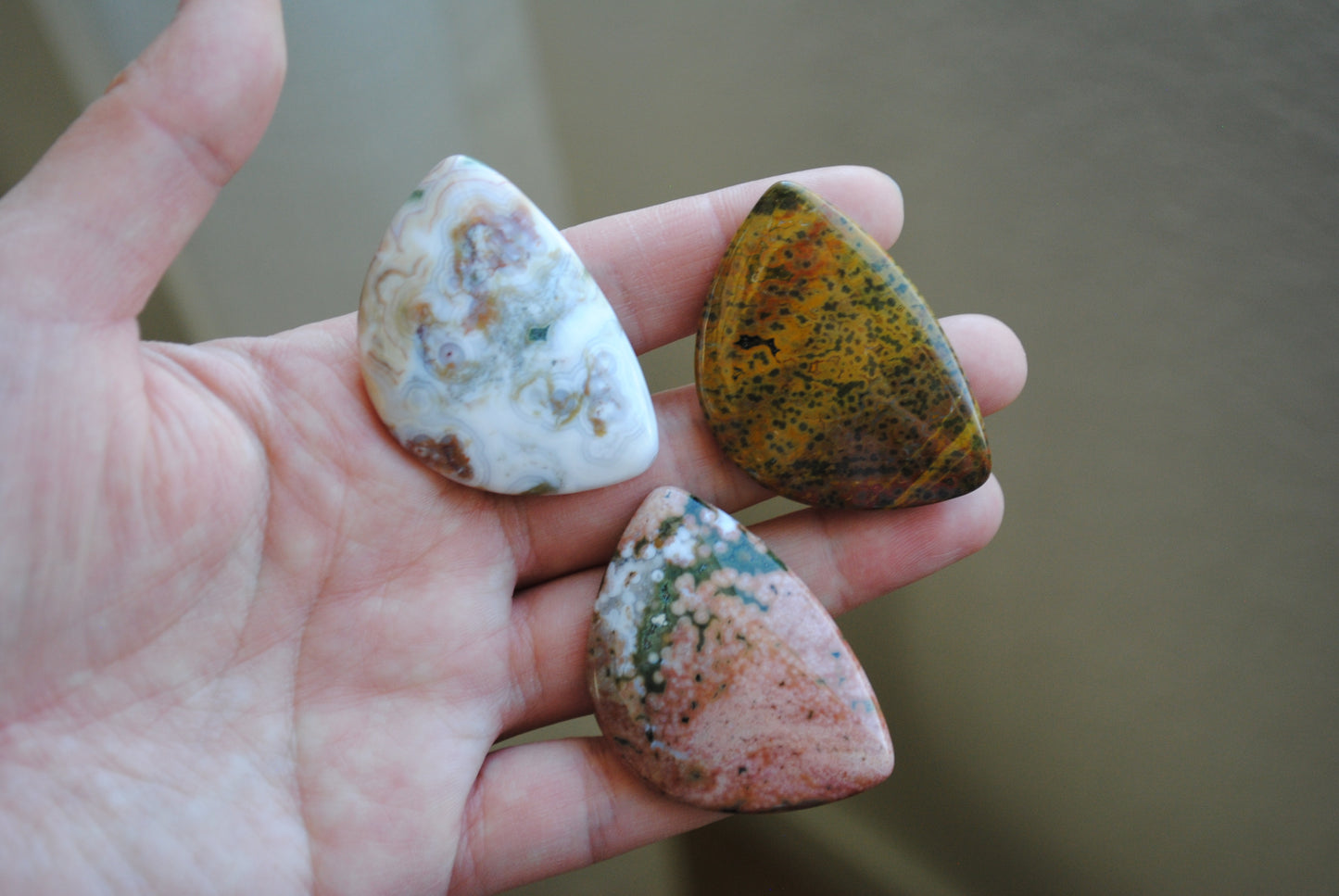31x45mm Ocean Jasper cabochons (Lot C)
