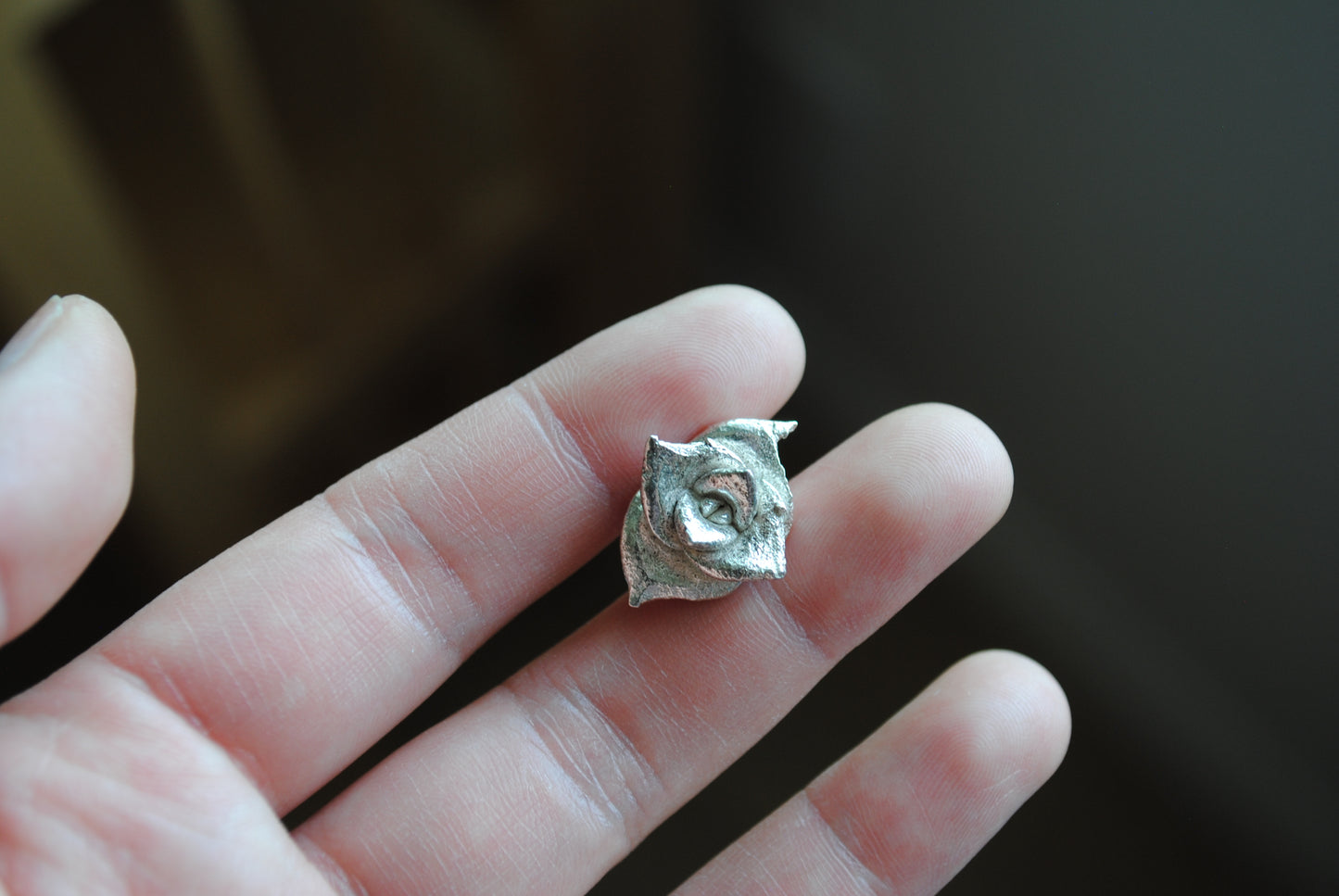 Sterling silver succulent casting