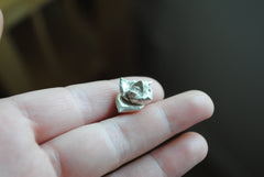 Sterling silver succulent casting