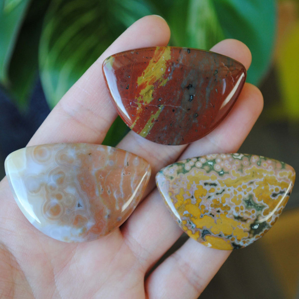 31x45mm Ocean Jasper cabochons (Lot D)