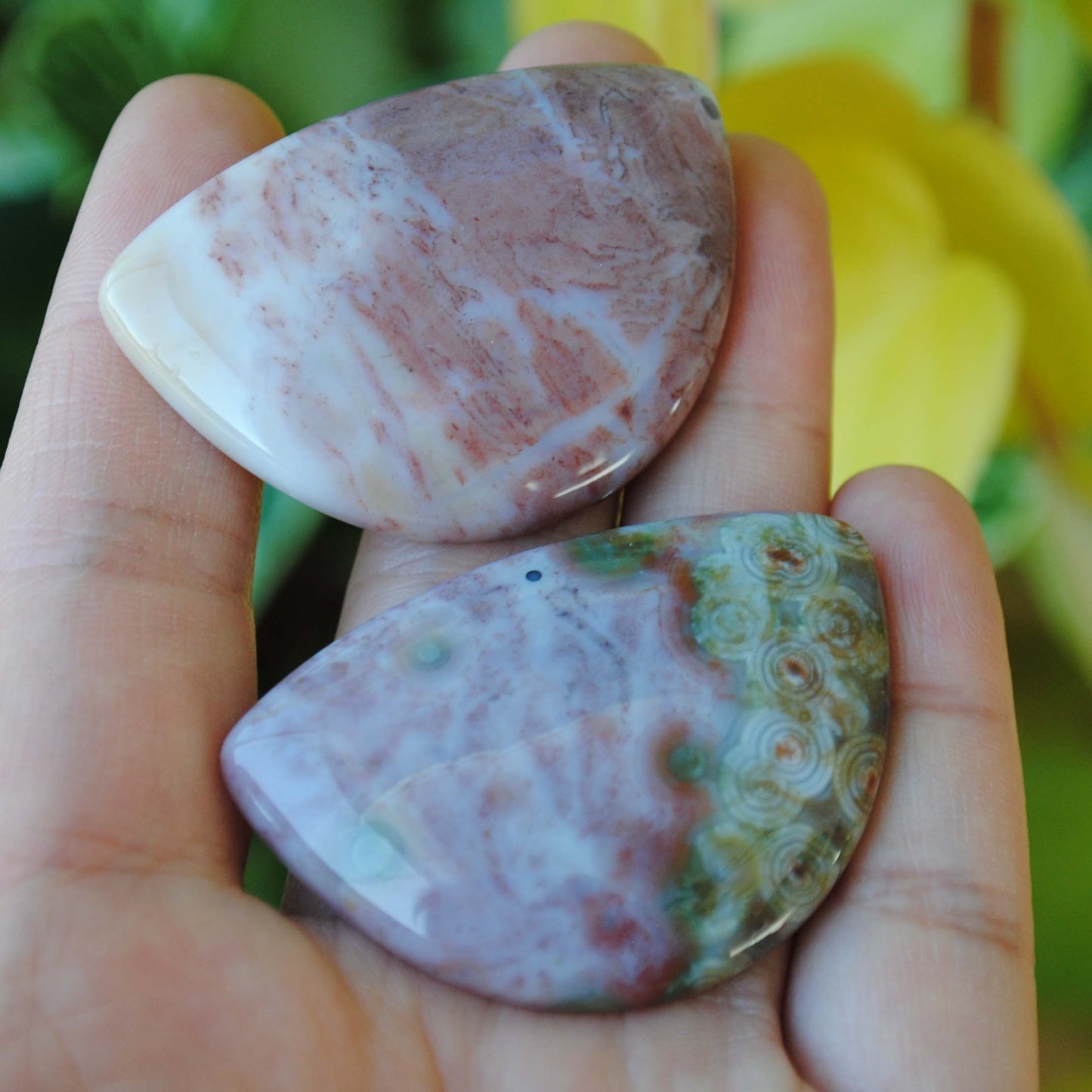 31x45mm Ocean Jasper cabochons (Lot G)