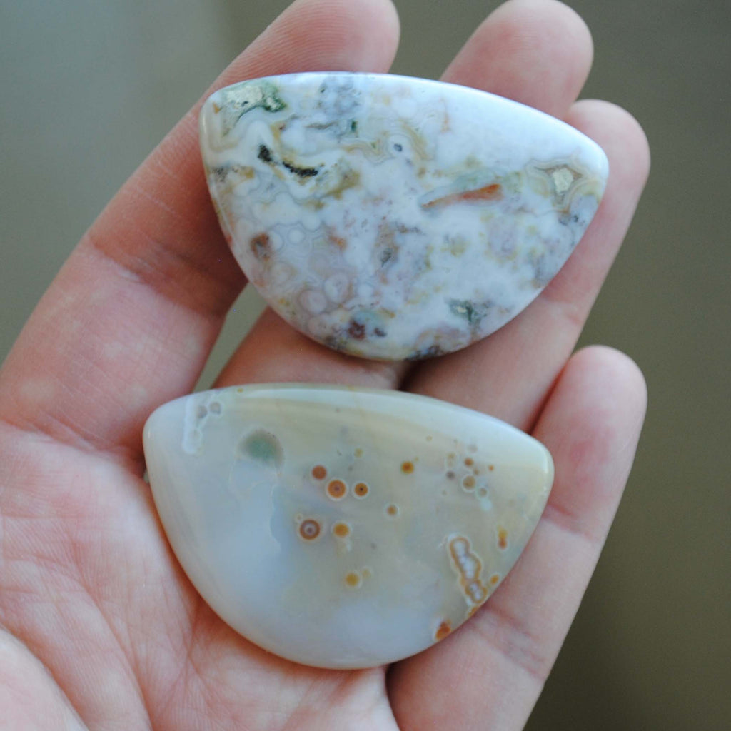 31x45mm Ocean Jasper cabochons (Lot H)