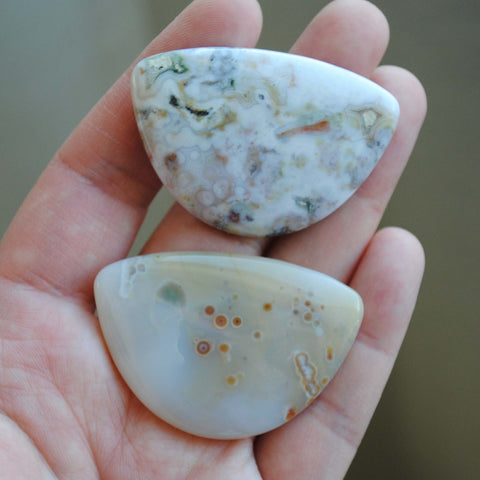 31x45mm Ocean Jasper cabochons (Lot H)