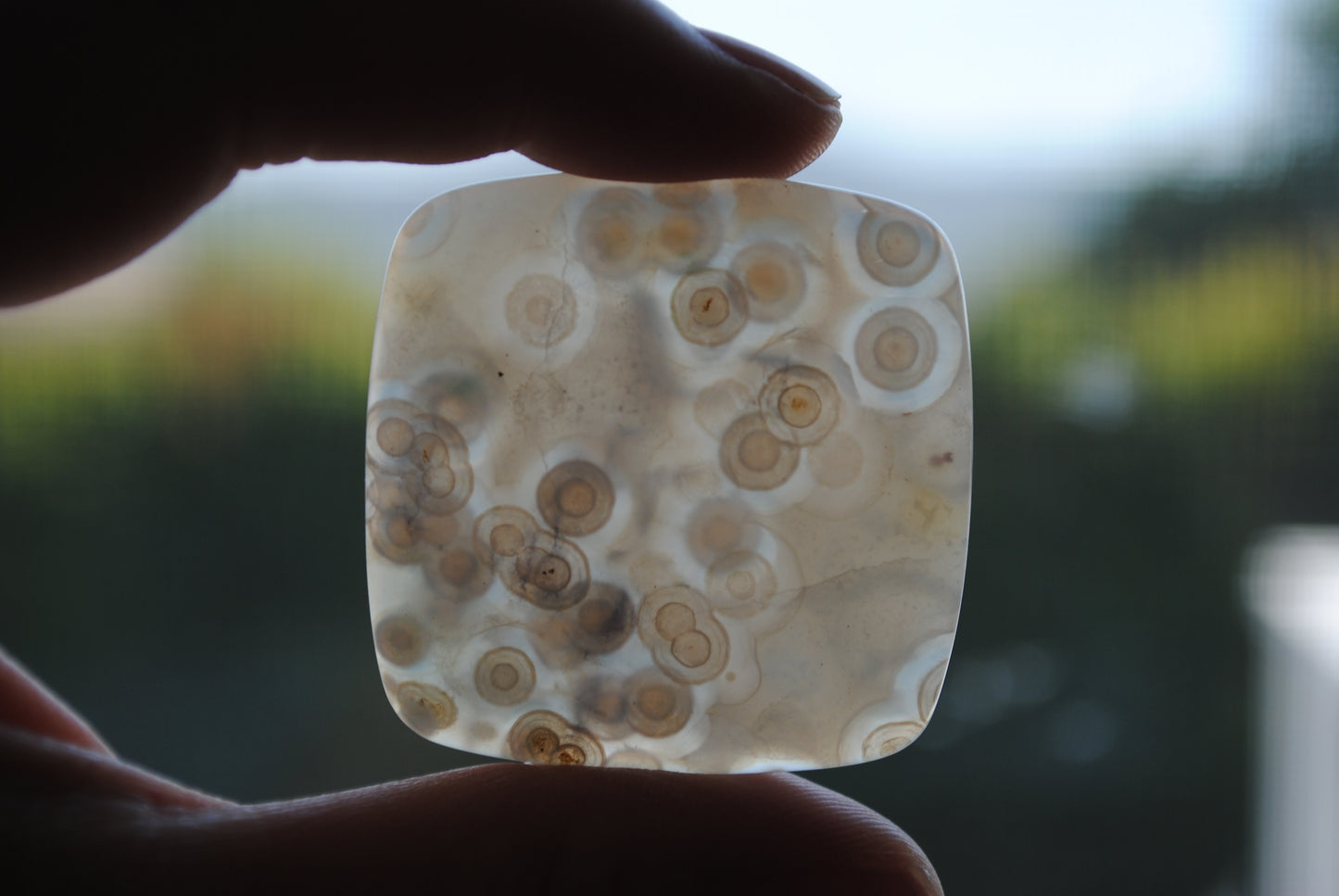 Square 40mm Ocean Jasper cabochon