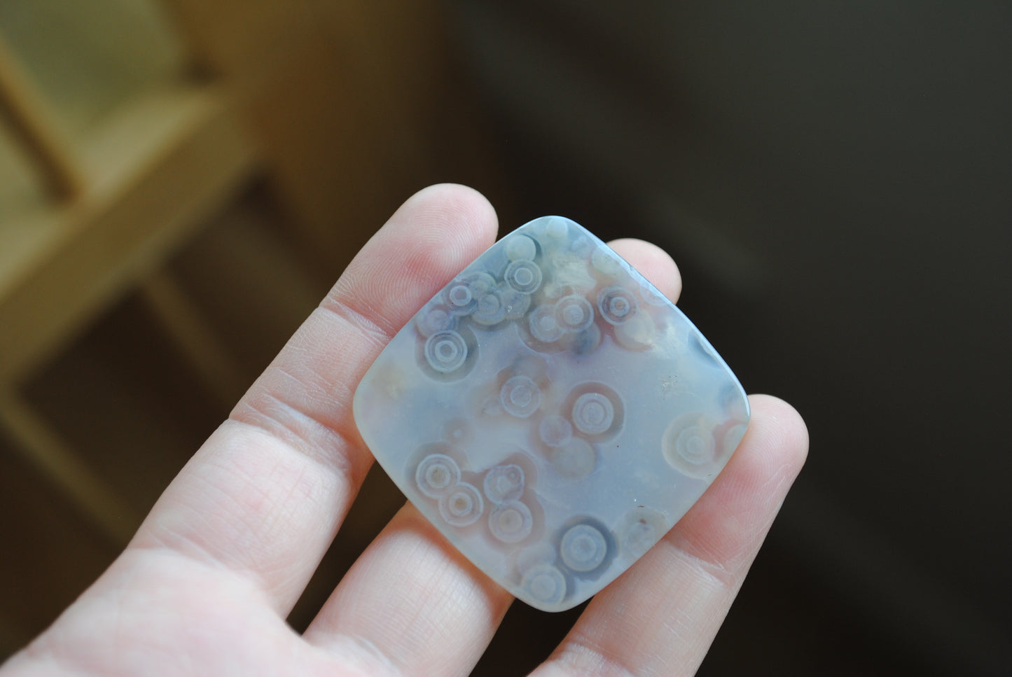 Square 40mm Ocean Jasper cabochon