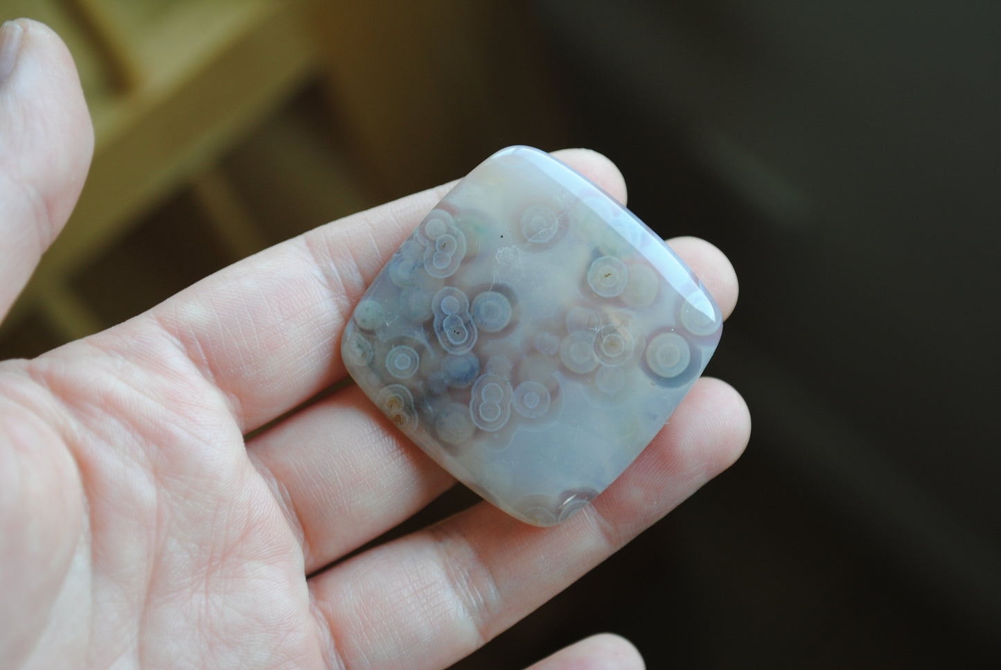 Square 40mm Ocean Jasper cabochon