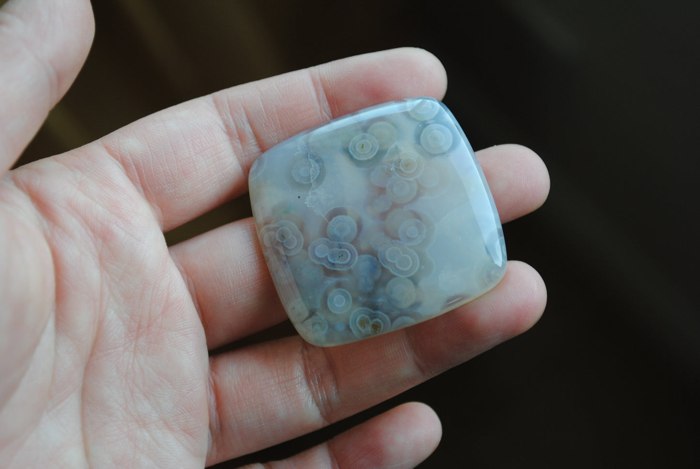 Square 40mm Ocean Jasper cabochon