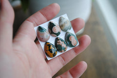 13x18mm drop/pear Ocean Jasper cabochons