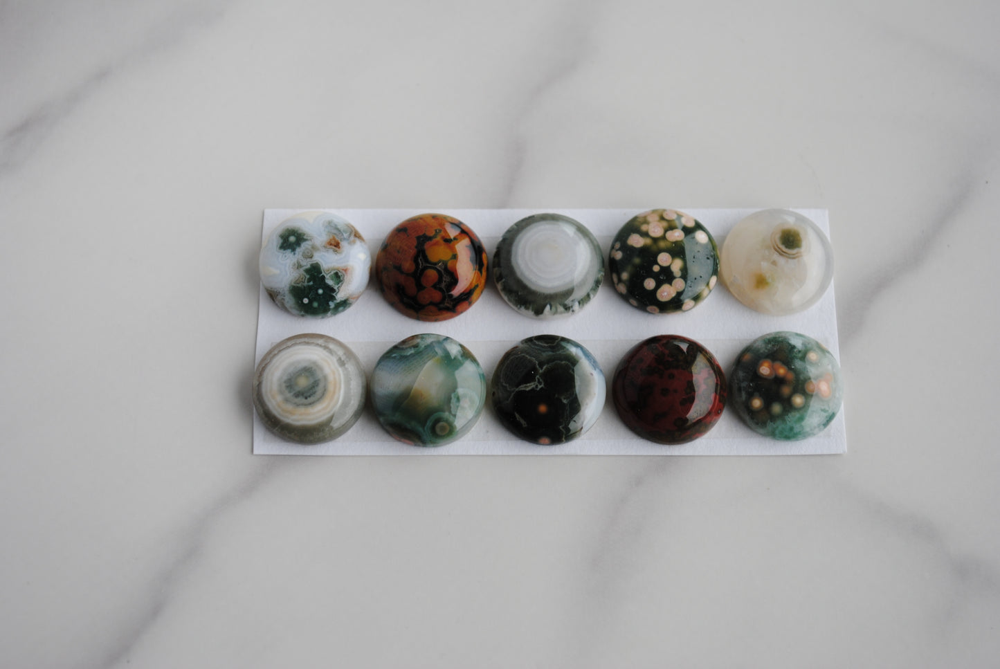 Ocean Jasper 14mm round cabochons