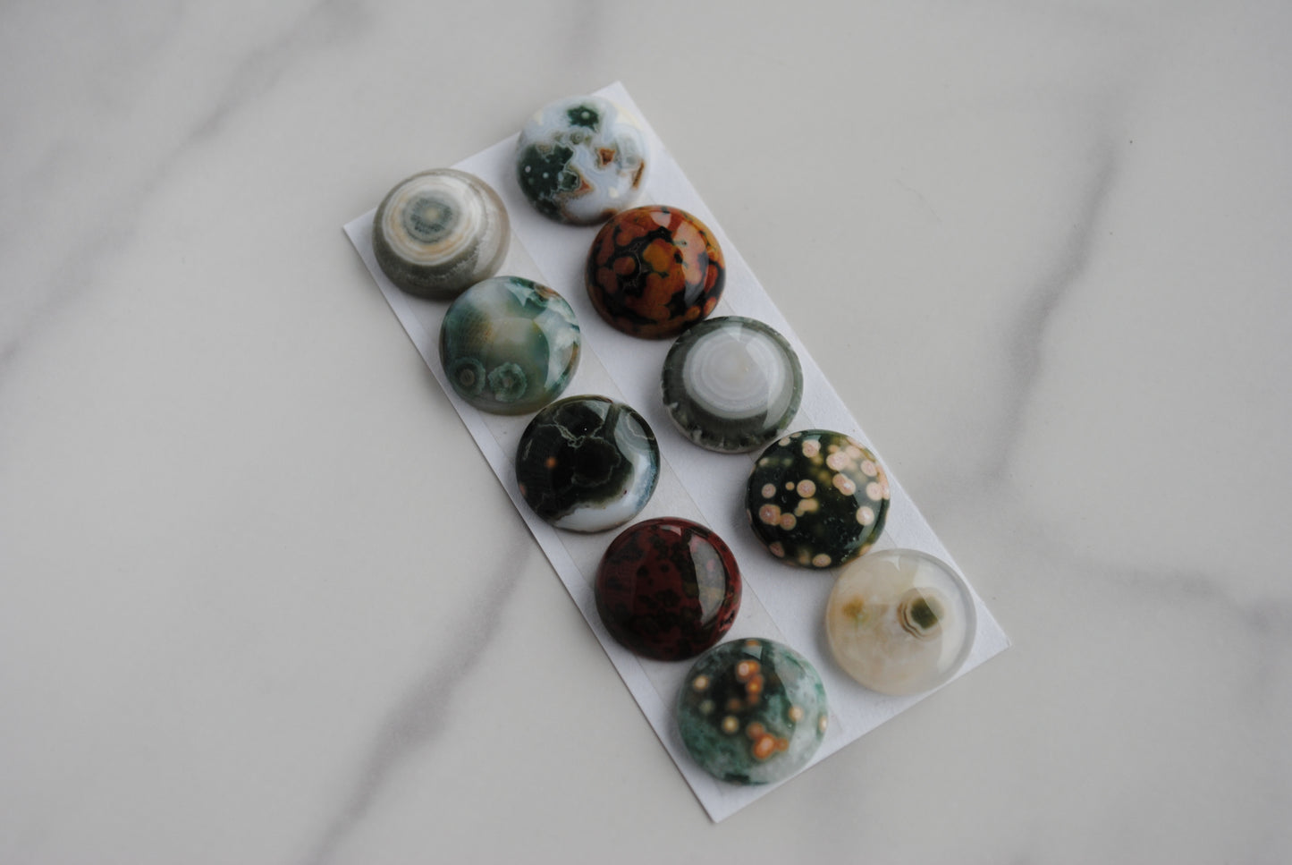 Ocean Jasper 14mm round cabochons