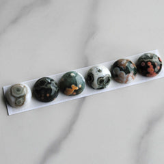 Ocean Jasper 12mm round cabochons