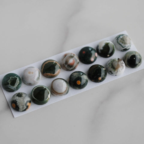 Ocean Jasper 10mm round cabochons