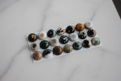 Ocean Jasper 10mm round cabochons (lot aa)