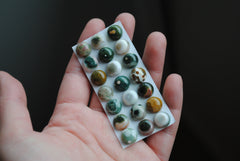 Ocean Jasper 10mm round cabochons (lot aa)