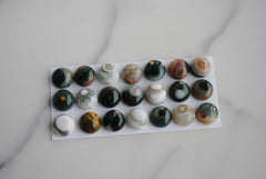 Ocean Jasper 10mm round cabochons (lot bb)