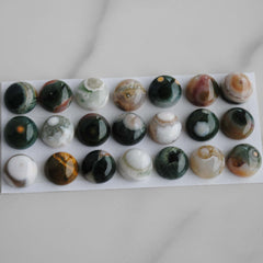 Ocean Jasper 10mm round cabochons (lot bb)